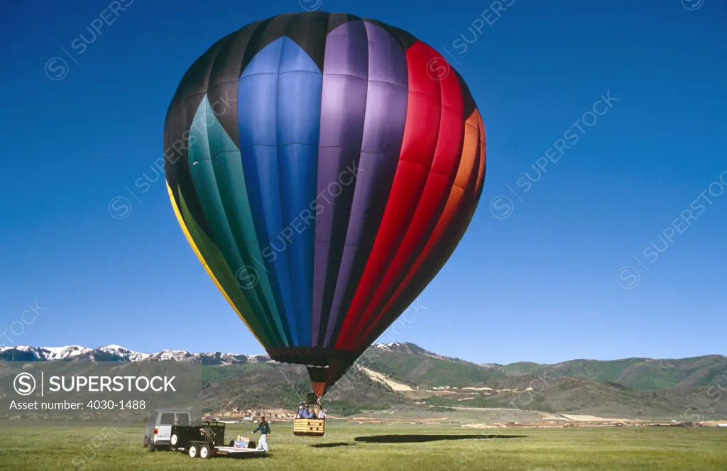 Hot Air Balloon, Salt Lake City, Utah, North America