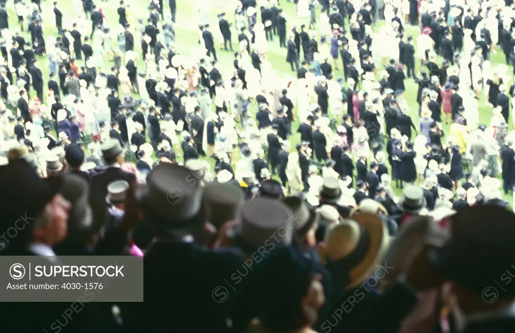 Crowds at Royal Ascot Horse Race, England, United Kingdom