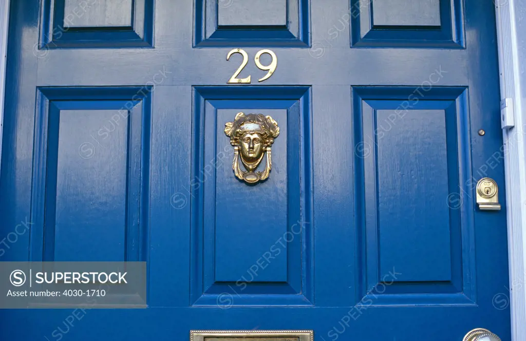 Door and Door Knocker, Dublin, Ireland