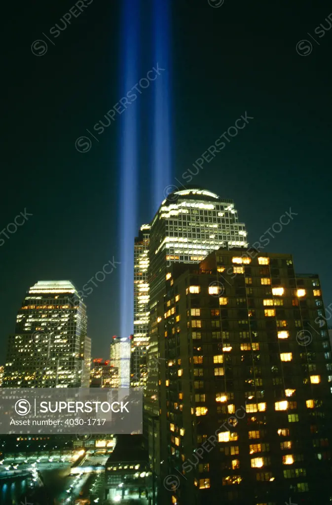 Twin Tower Lights, Manhattan, New York, North America