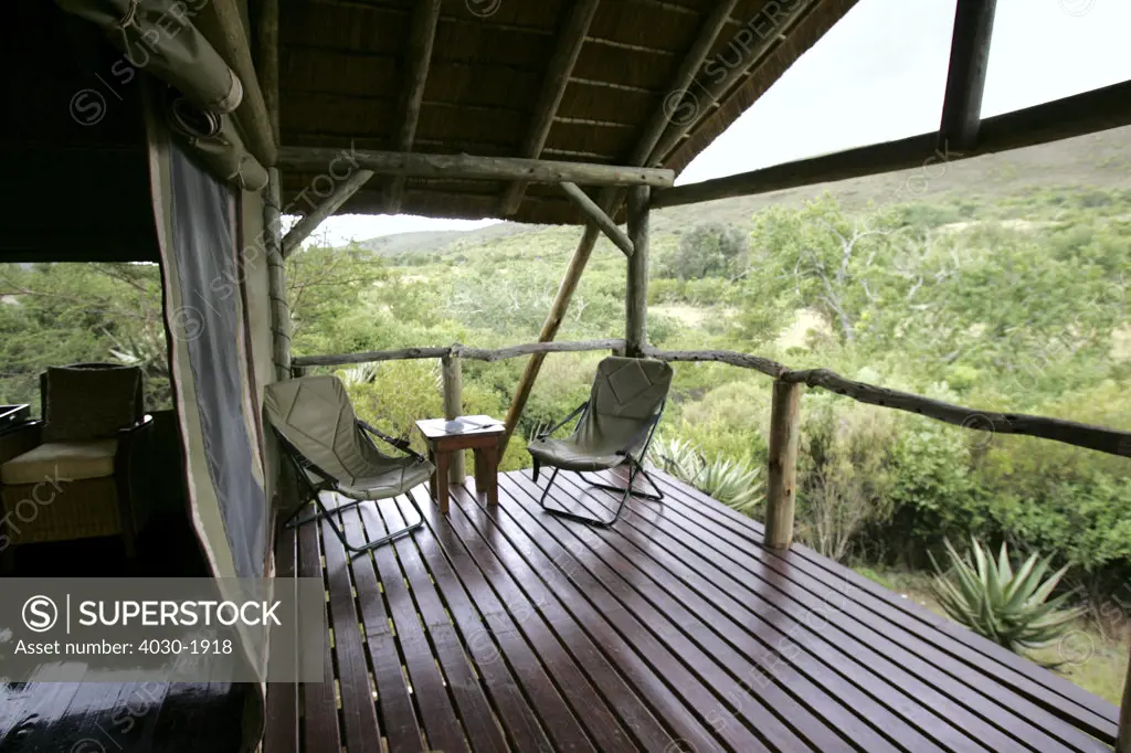 Balcony, Shamwari Bayethe Private Safari Lodge, Eastern Cape, South Africa, Africa