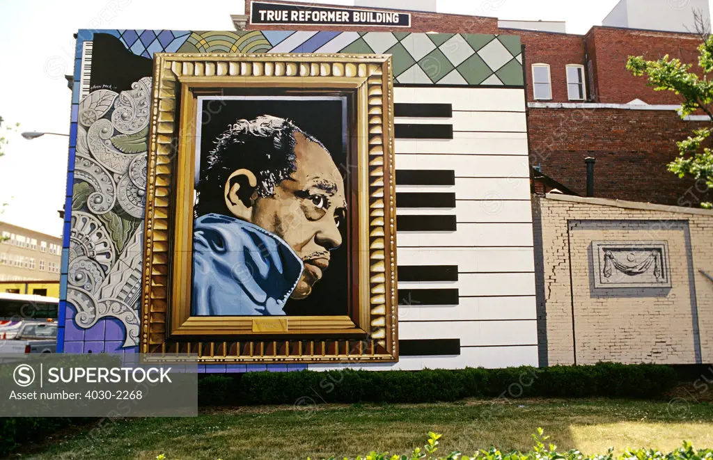 Duke Ellington Mural, Shaw Neighborhood, Washington, D.C., America