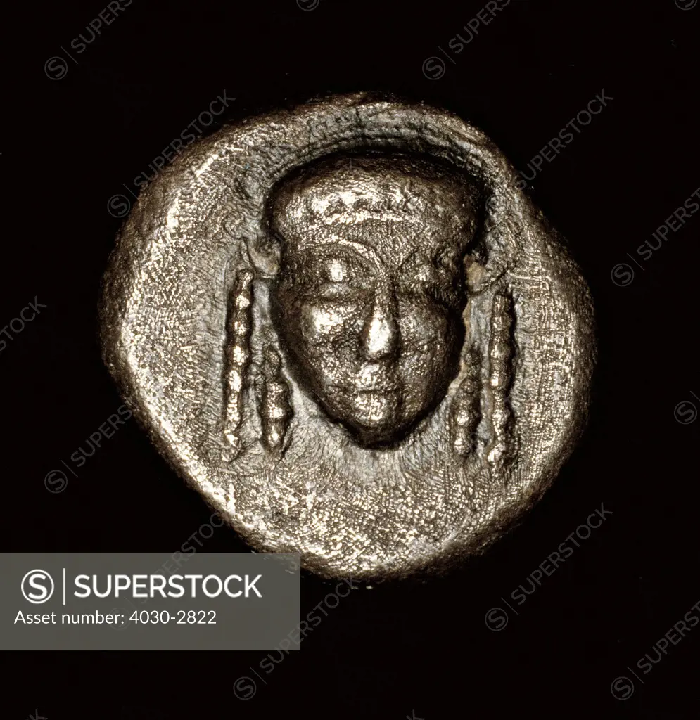 Rare Ancient coin, Silver Drachma, Athena, 450 BC 