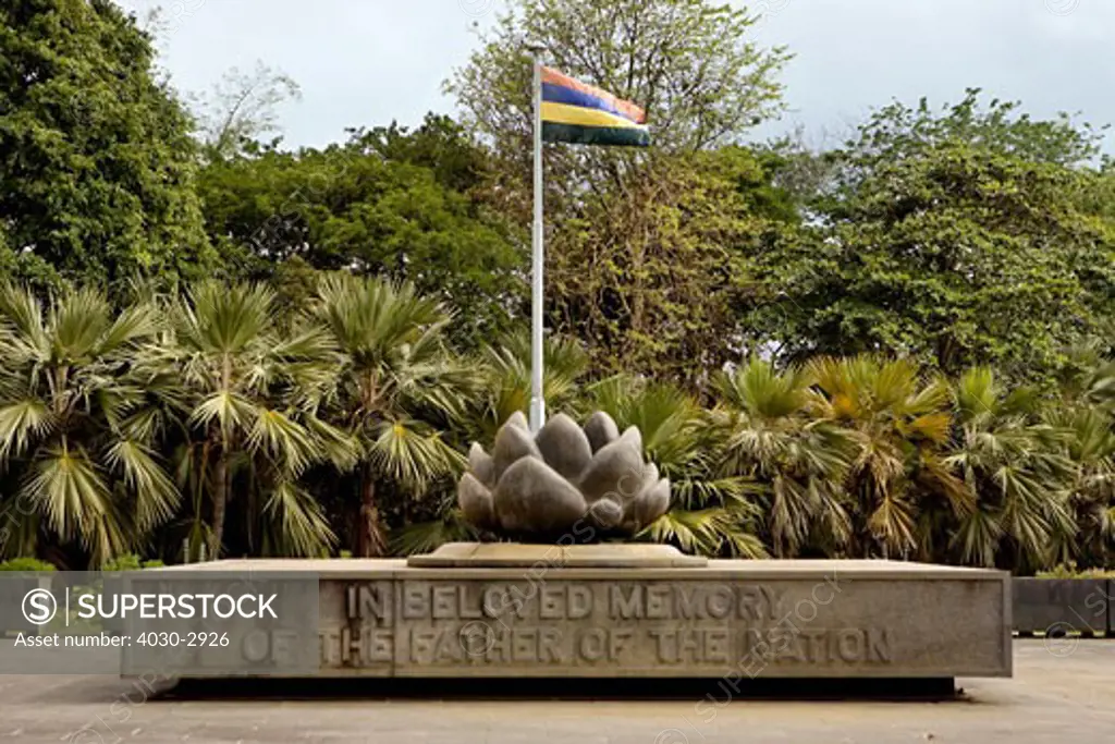 Monument, Sir Seewoosagur Ramgoolam Botanical Gardens, Pamplemousses, Mauritius