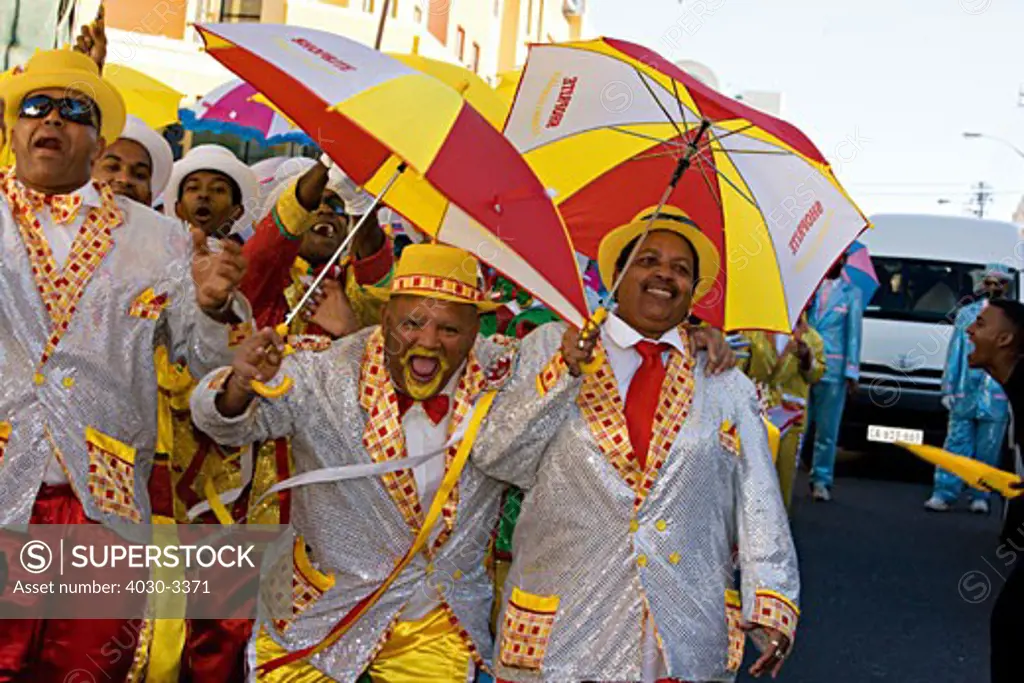 Traditional Cape Town 'Klopse' music carnival