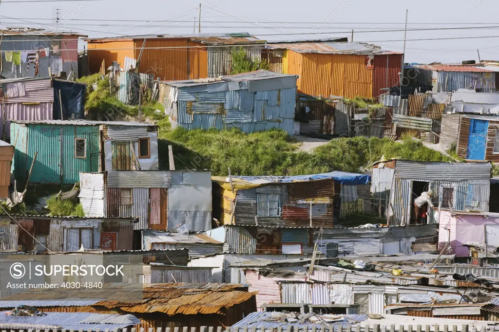 Township shacks, South Africa