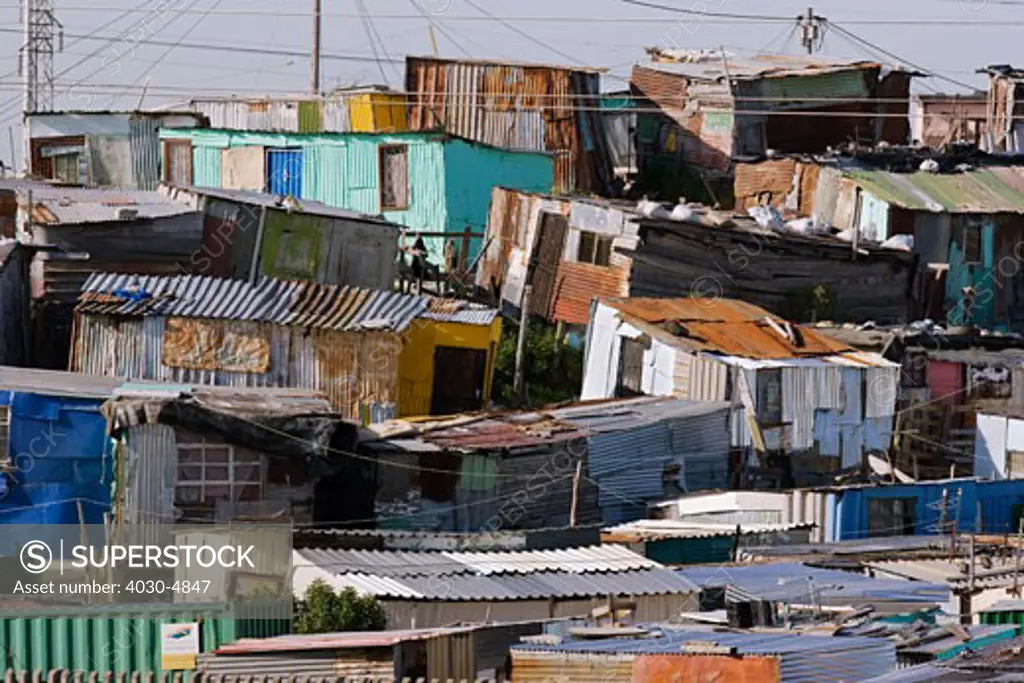 Township shacks, South Africa