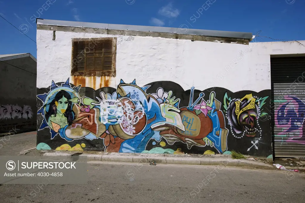 Graffiti wall, Woodstock, Cape Town