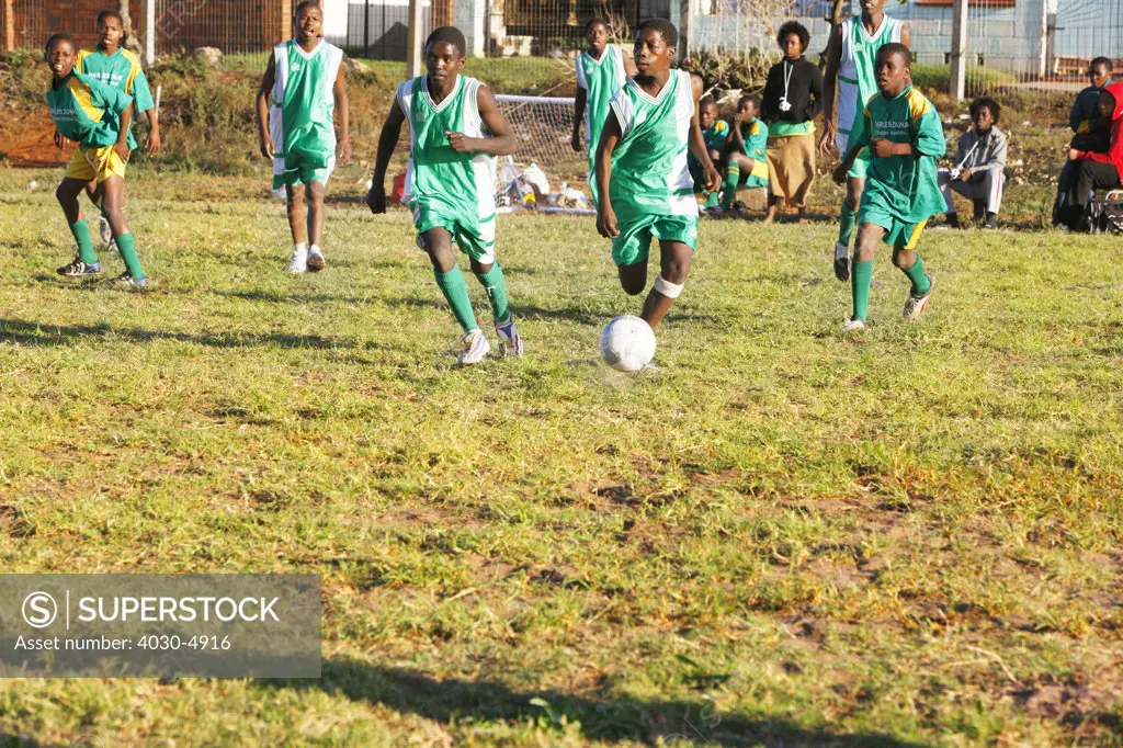 Township Soccer Game, Port Elizabeth, South Africa