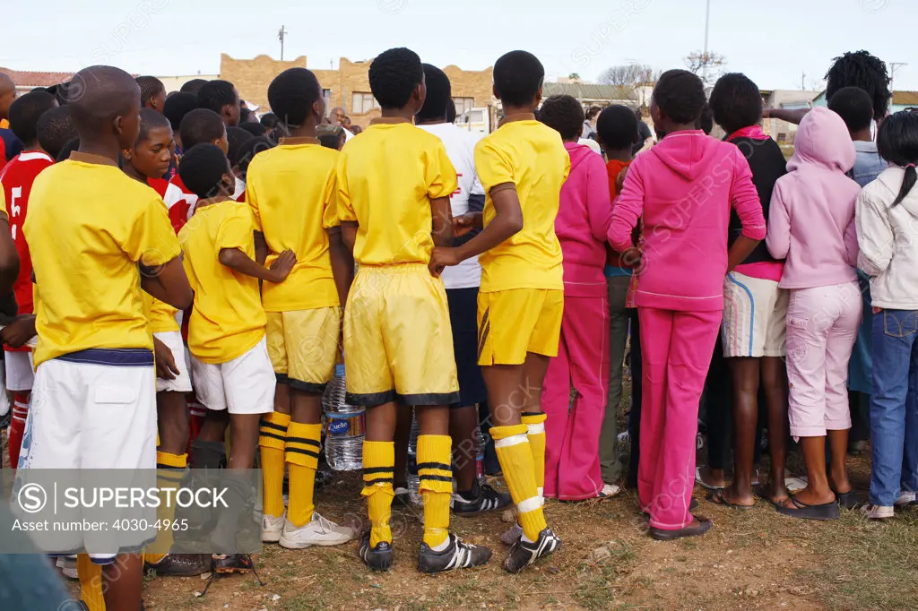 Crowd at Rural Soccer Match, Port Elizabeth, South Africa