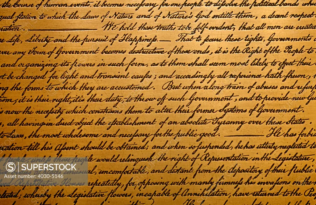 Declaration of Independence, Washington, D.C., USA