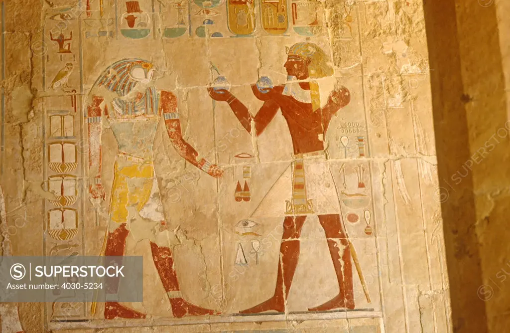 Ancient Egyptian Hieroglyphics, Cairo, Egypt