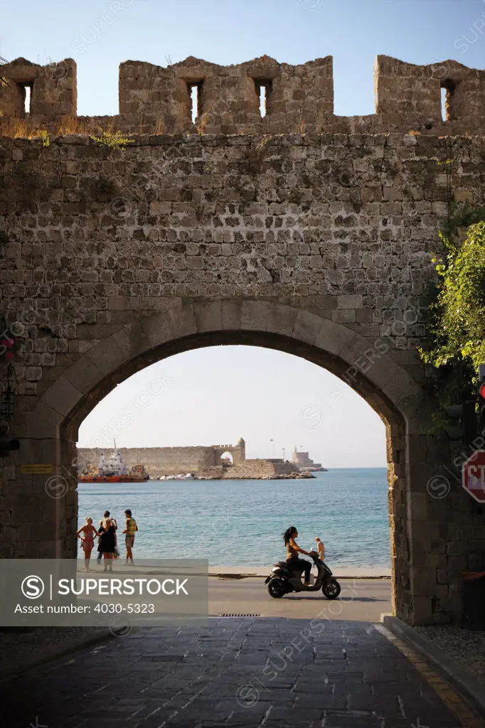 Mandraki Harbour, City of Rhodes, Rhodes