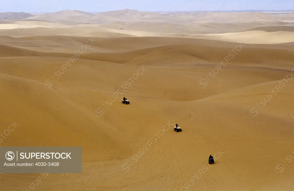Riding Dune Qaud Bikes, Swakopmund, Namibia