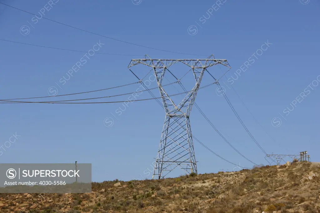 Powerlines, Karoo, South Africa