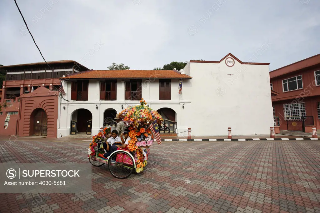 Trishaw in Red Square, Malacca, Malaysia