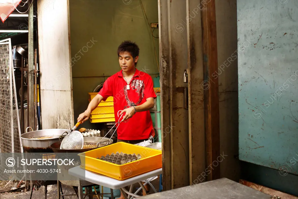 Food Stall Street Vendor, Kuala Lumpur, Malaysia