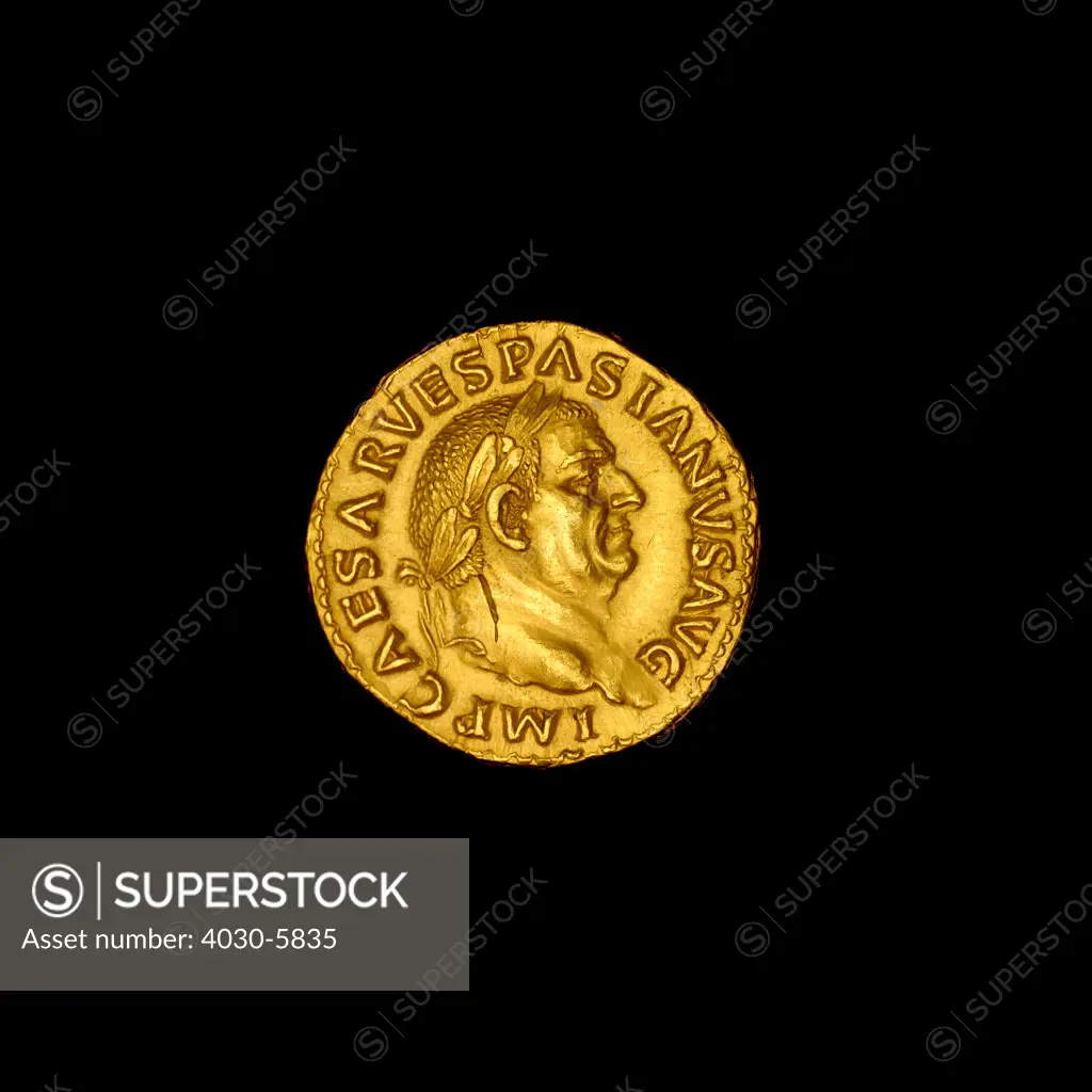 Ancient Rome Vespasian Gold Aureus (Judea capta series) 69-79 AD