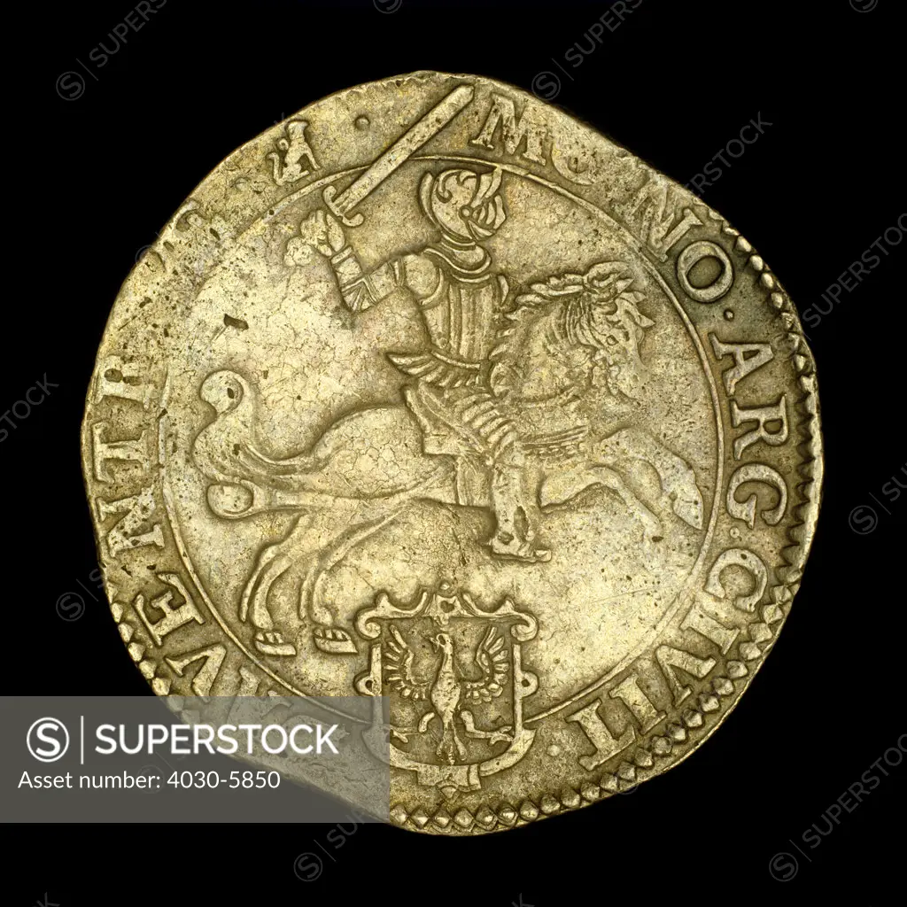 Ancient Coin depicting Knight on Horseback