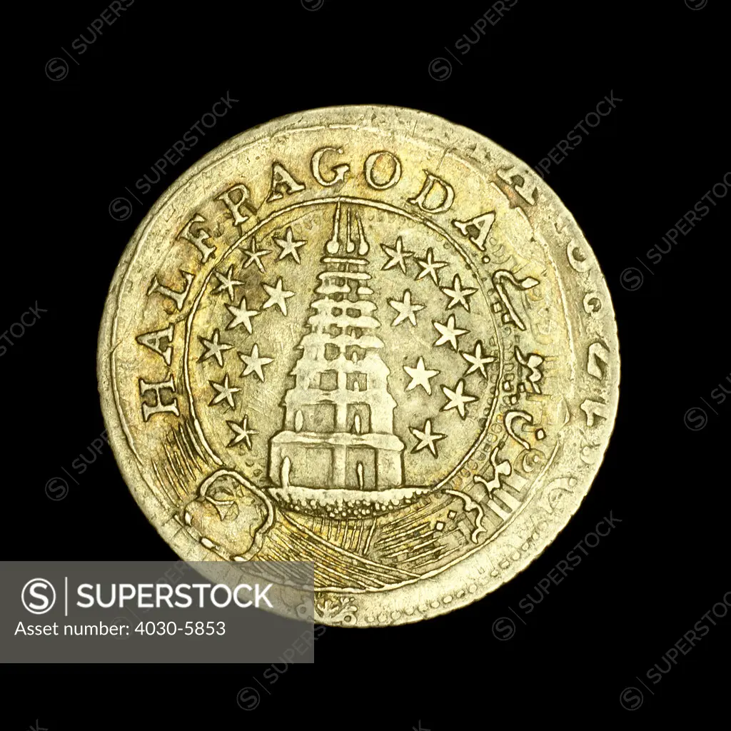 Indian Coin (Madras presidency), Half pagoda 1808-1815