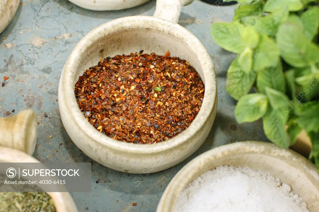 Bowl with Chilli Flakes, Chile