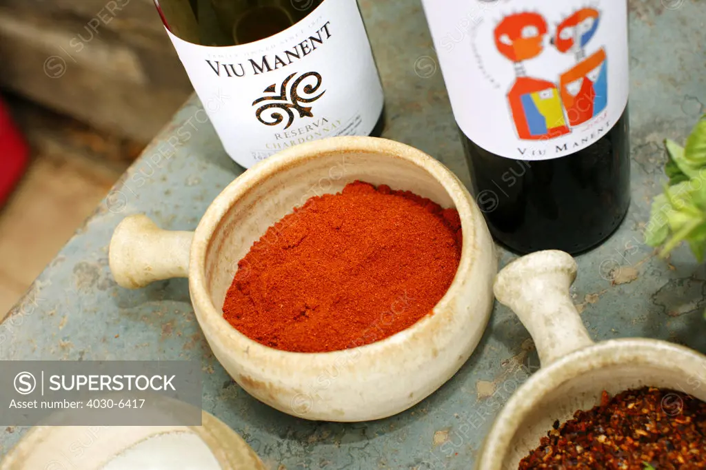 Bowl with Ground Paprika, Chile