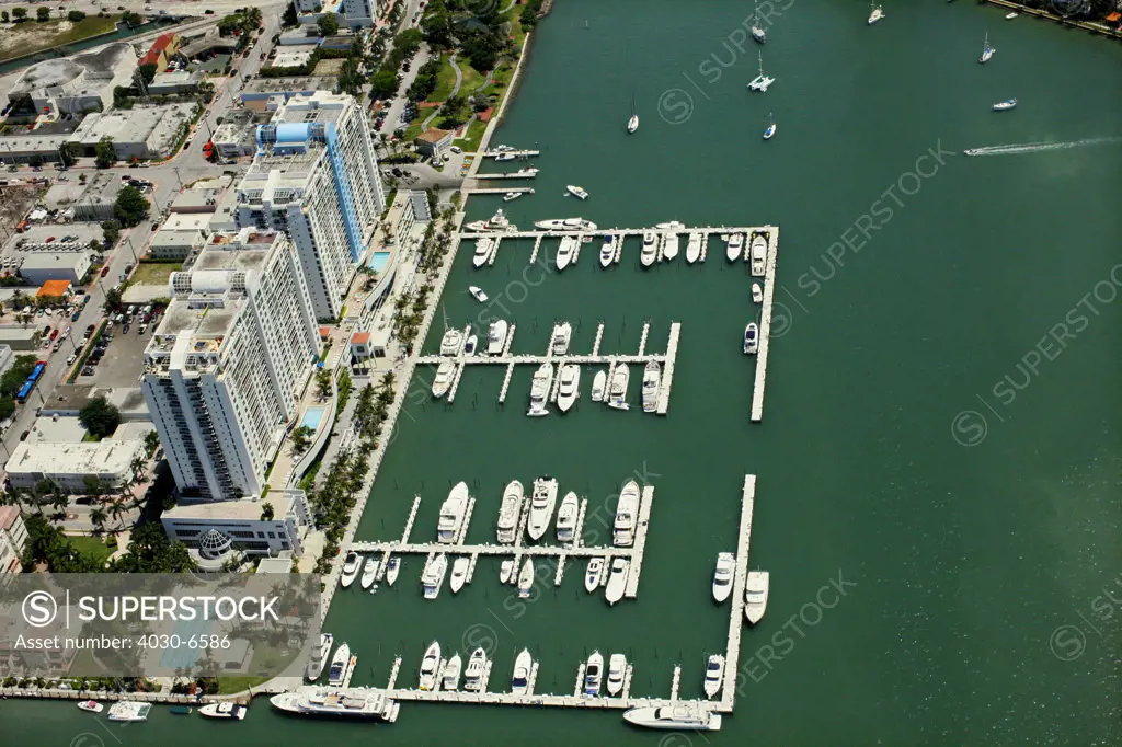 Yachts in Marina, Miami Beach