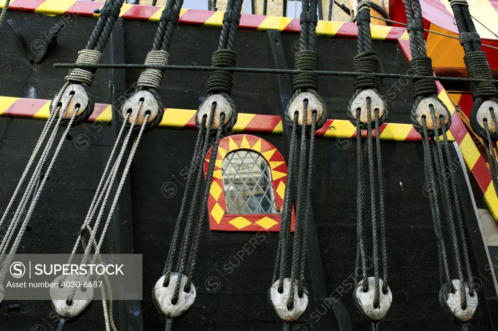 Detail of the Golden Hind, London