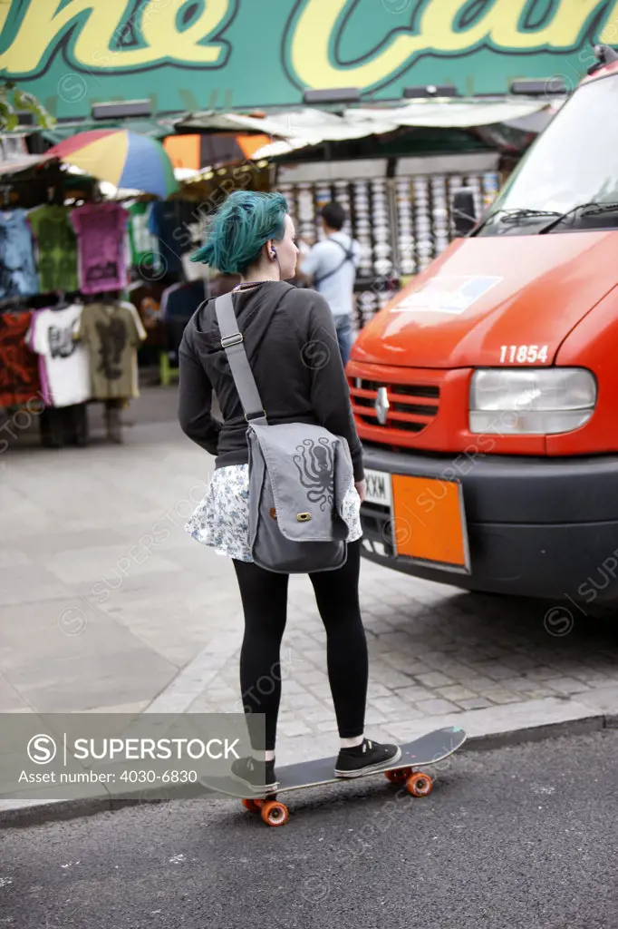 Female Skateboarder, Camden Town, London