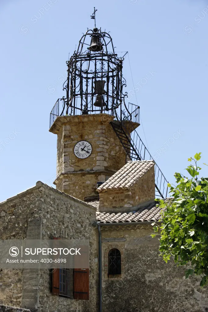 Church Bell Tower, Venterol, France