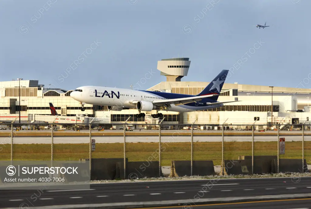 Airplane on Runway, Miami International Airport
