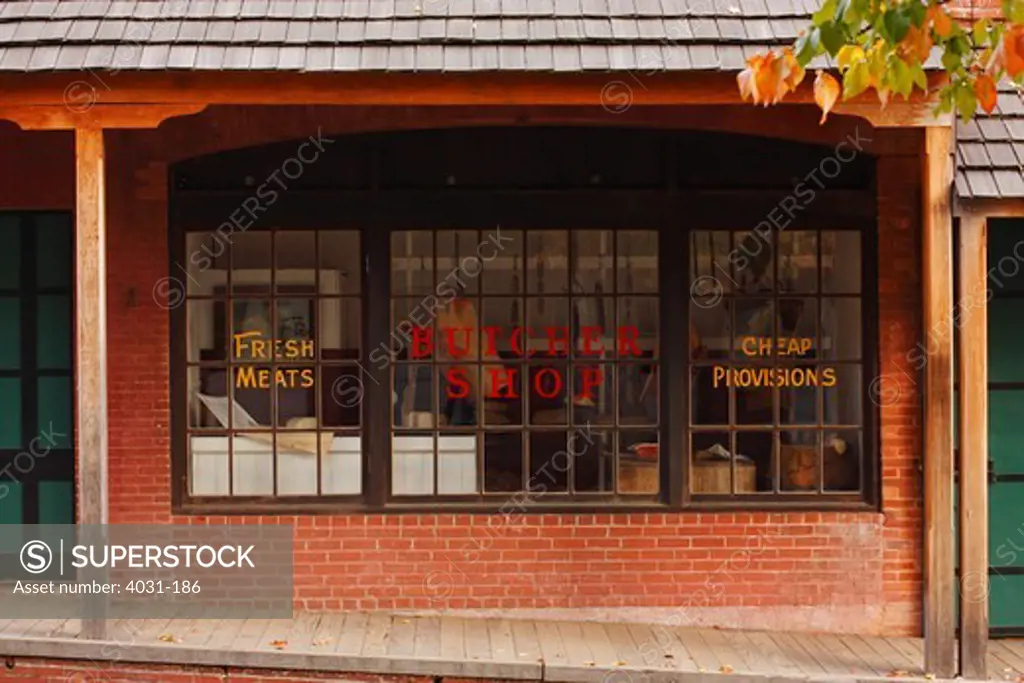 Butcher's shop, Columbia State Historic Park, Columbia, Tuolumne County, California, USA