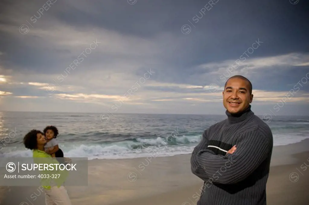 Family enjoying on the beach, San Diego, California, USA