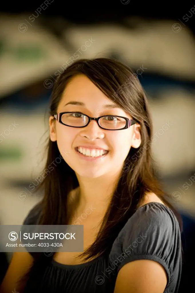 Portrait of a female biology student smiling
