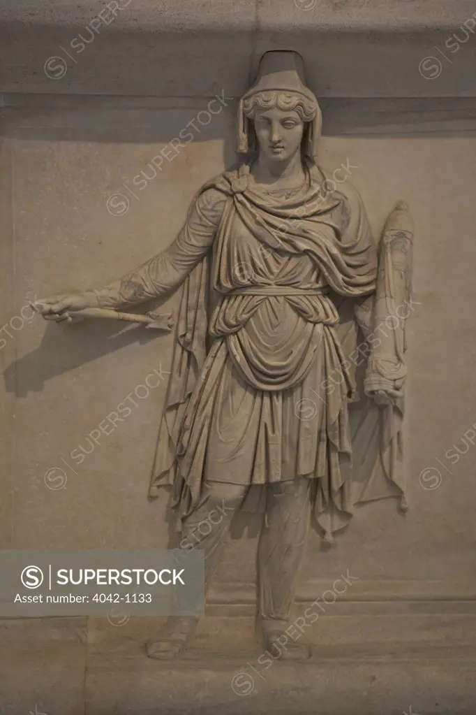 Italy, Naples, National Archeological Museum, reliefs from Hadrianeum in Rome