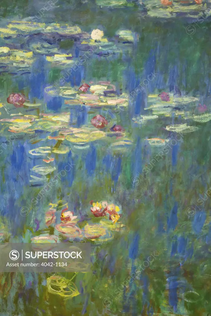 Water-lilies, painting by Claude Monet