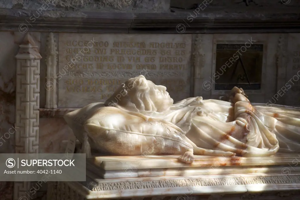 UK, Maidstone, tomb of Lady Maidstone in St. Davids Cathedral