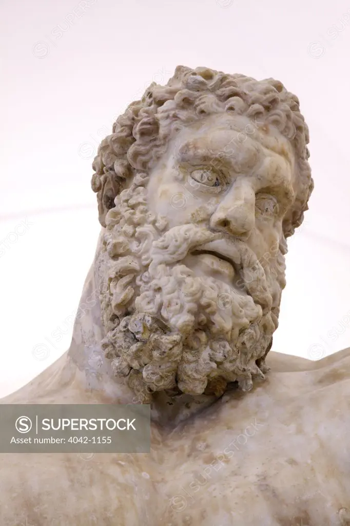 Farnese Hercules from Baths of Caracalla in Rome, Italy, Naples, Neapolitan National Archeological Museum