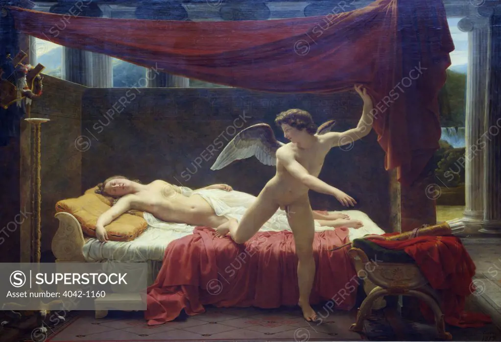 Cupid and Psyche by Francois-Edouard Picot, 1817, France, Paris, Musee du Louvre