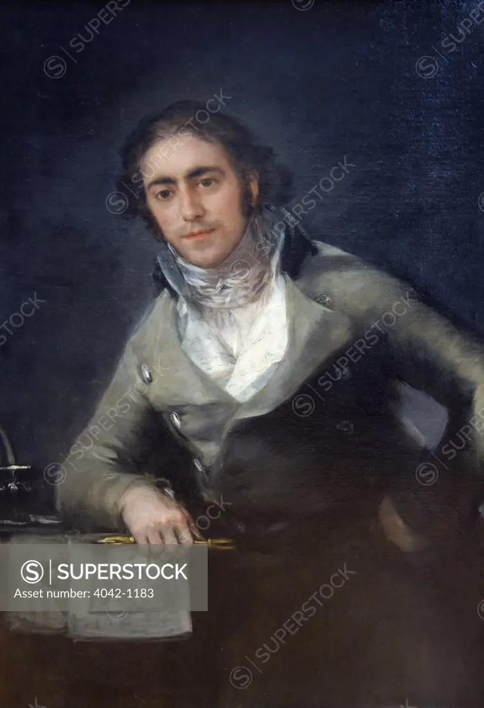 Portrait of Don Evaristo Perez de Castro by Francisco de Goya Lucientes, 1818, France, Paris, Musee du Louvre
