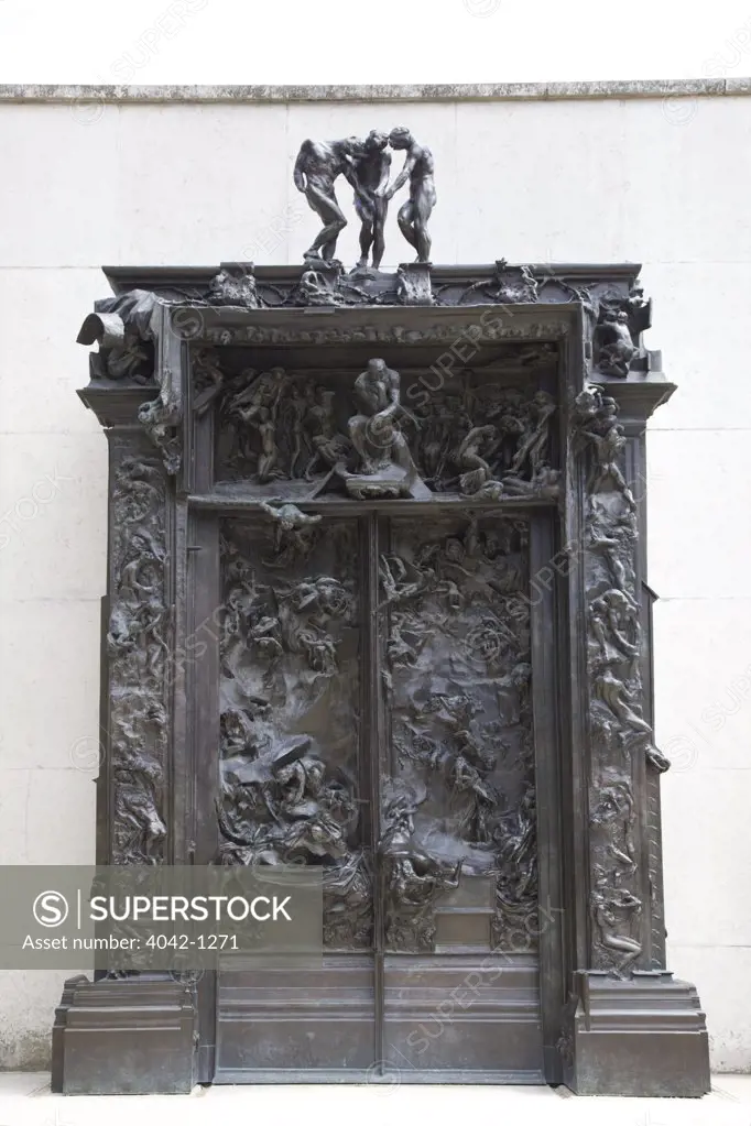 The Gates of Hell by Auguste Rodin, bronze, France, Paris, garden of Rodin Museum
