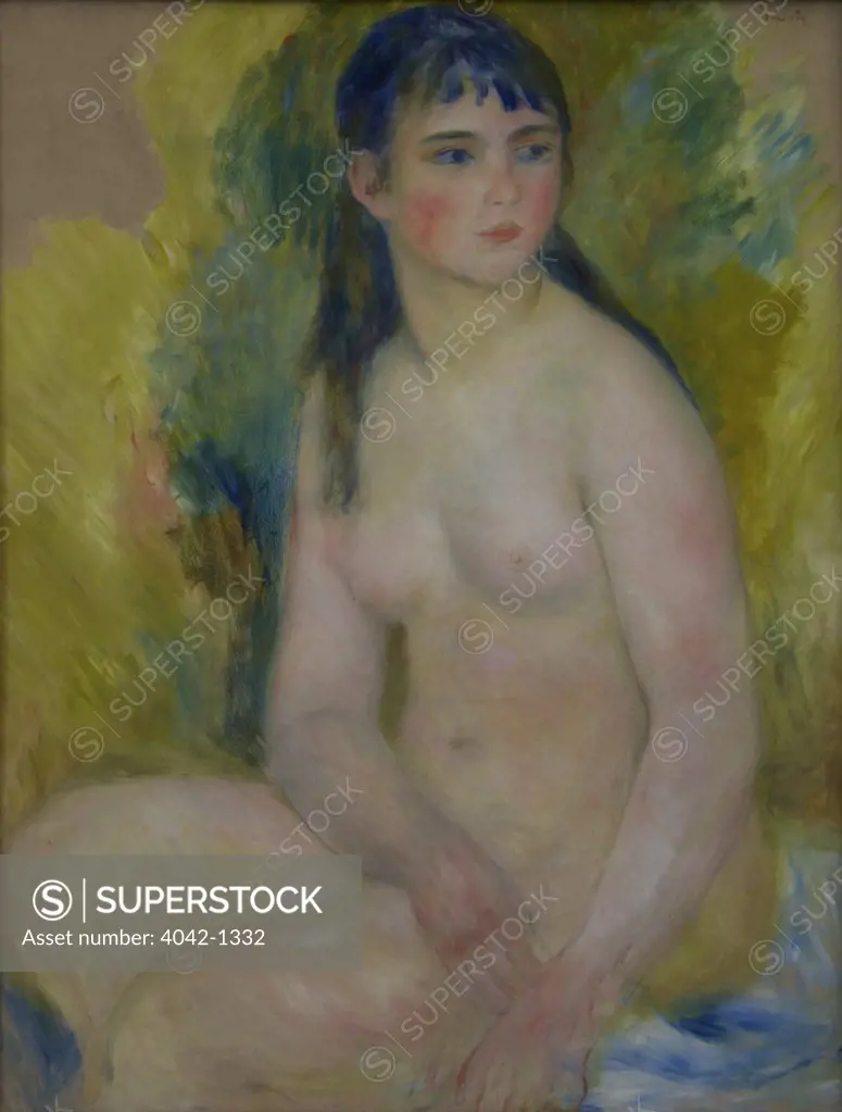 Portrait of naked lady