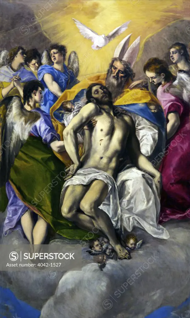 The Trinity by El Greco, 1577, Spain, Madrid, Museo Nacional del Prado