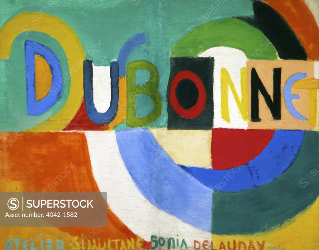 Dubonnet by Sonia Delaunay, 1914, Spain, Madrid, Reina Sofia Museum of Modern Art