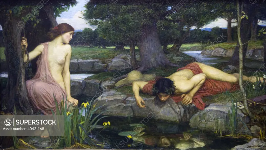 Echo and Narcissus by John William Waterhouse painted 1903