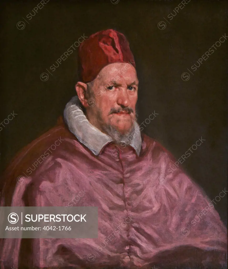 Pope Innocent X, by Diego Rodriguez de Silva y Velazquez