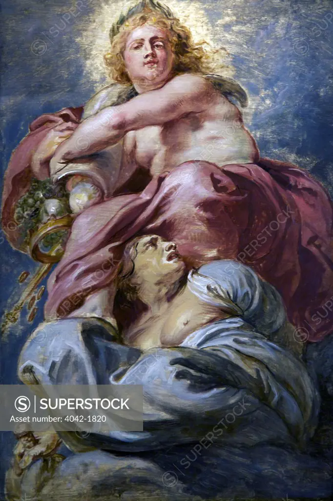 The Bounty of James I Triumphing over Avarice by Peter Paul Rubens, 1632-33