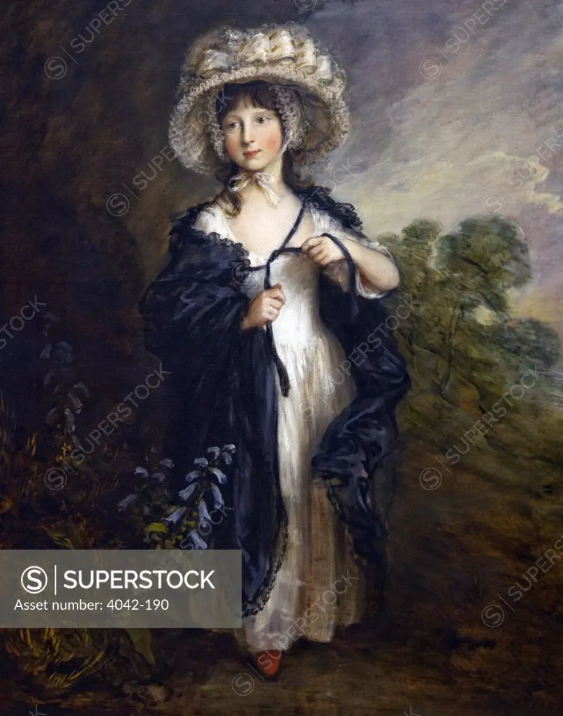 Miss Elizabeth Haverfield painted by Sir Thomas Gainsborough, 1782, Wallace Collection, London, United Kingdom