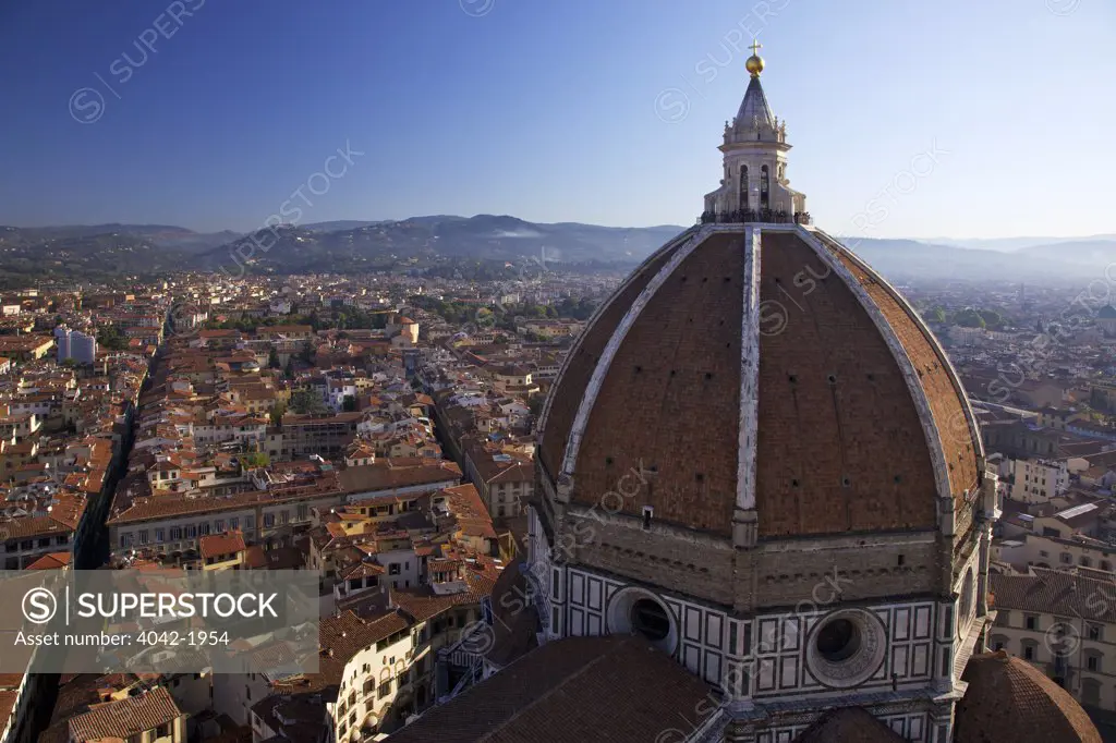 Brunelleschi's dome viewed from the Duomo Santa Maria Del Fiore, Florence, Tuscany, Italy
