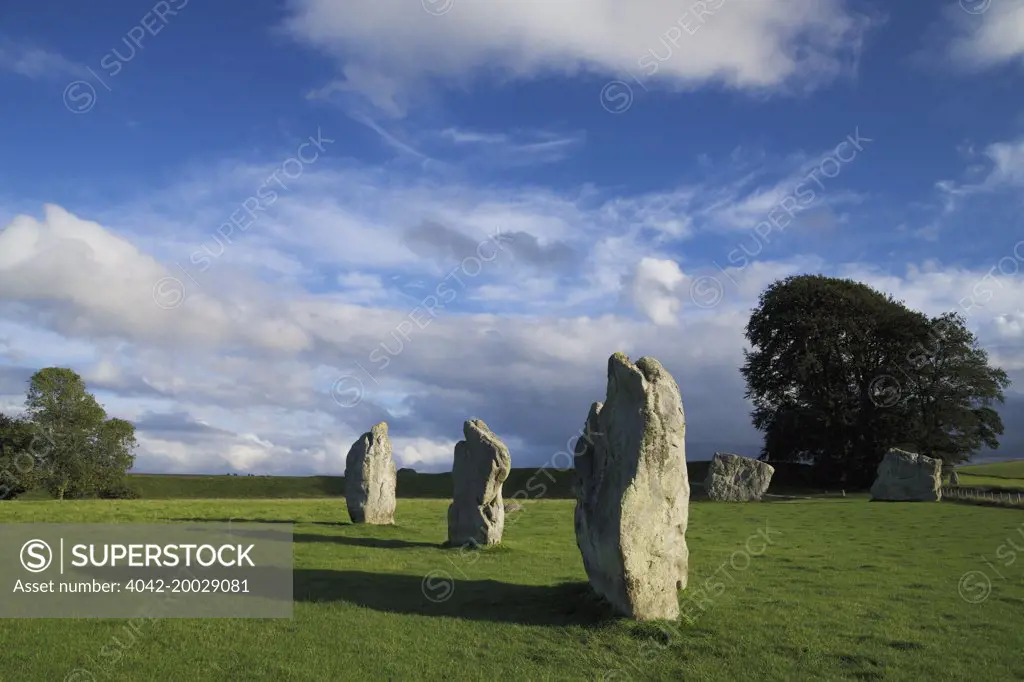 Megalithic stone circle, Avebury, Wiltshire, England. UK, GB